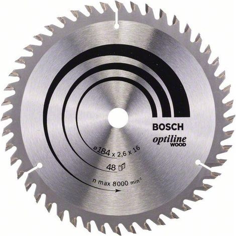 PRO Sega circolare in legno, 184 x 2,6 x 16 mm, T48