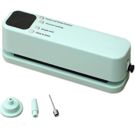 Mini-Akku-Vakuumiergerät zur Lebensmittelkonservierung, umweltfreundliches kabelloses Vakuumiergerät für Plastikbeutel (1/5)