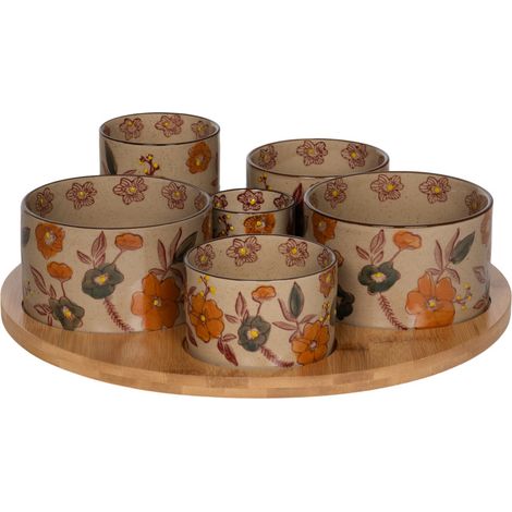 Table Passion - Service apéritif 6 pièces Aveline 31 cm (1/4)