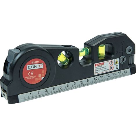MASIDEF - LIVELLA LASER CON FLESSOMETROINCORPORATO LUNGHEZZA 180MM (1/3)