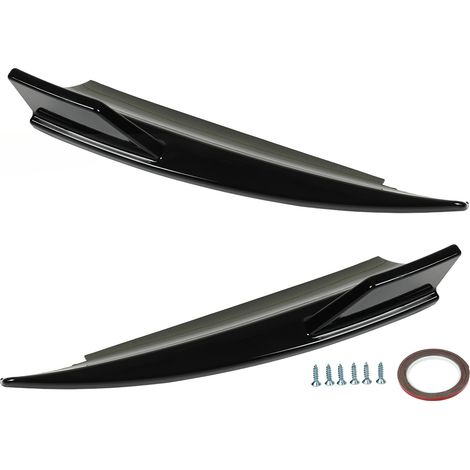 Prolongateurs de bouclier arrière gauche et droit Noir Brillant pour Mercedes CLA Classe C117 CLA45 AMG Line 2013-2019 Lot de 2 (1/5)