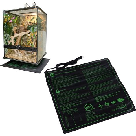Esterilla de cultivo de silicona, 50 x 50 cm, impermeable, 45 W, 105 °C, PVC + silicona, para germinación y propagación. (1/5)