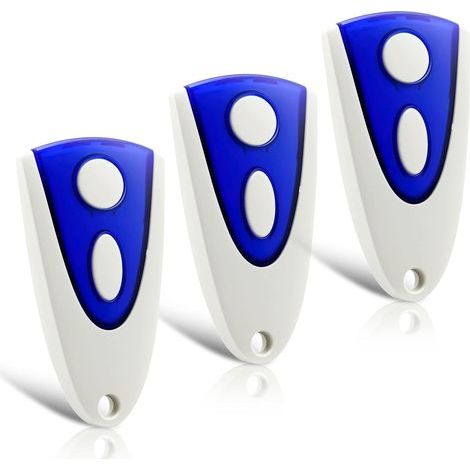Lot de 3 pièces de rechange pour émetteur manuel Novotron 502, ouvre-porte de garage 433,92 MHz, 2 canaux, compatible avec l'émetteur manuel Novoferm 502 MAX43-2, Novotron 512 MIX43-2 (1/5)