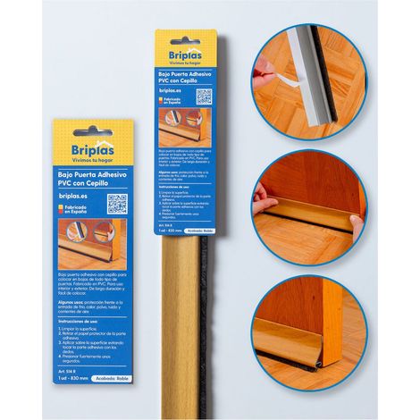 Bandeau adhésif PVC avec brosse 93 cm chêne
