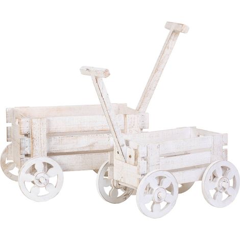 Carro soporte macetero set de 2 piezas 66x29x30h-52x20x23h cm (1/5)