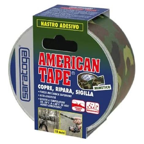 NASTRO ADESIVO AMERICAN TAPE MIMETICO 50MM 10MT DI SARATOGA