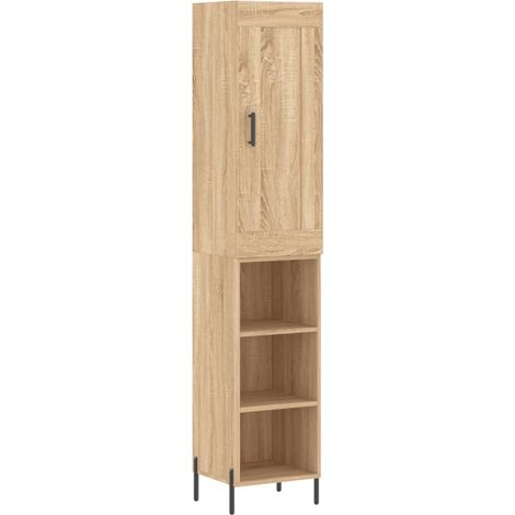 Highboard Sonoma Oak 34.5x34x180 cm Engineered Wood vidaXL (1/5)