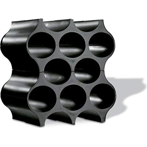 Koziol Porta-bottiglie Nero Moderno 8 Bottiglie (1/4)