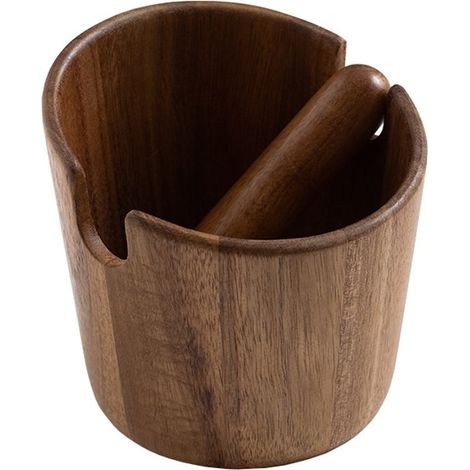 Boîte à café - Boîte à café amovible - Bois - Décoration pour bar à café - Marron (1/5)