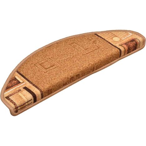 Maison Exclusive - Tappetini per Scale Autoadesivi 5 pz 65x21x4 cm Beige