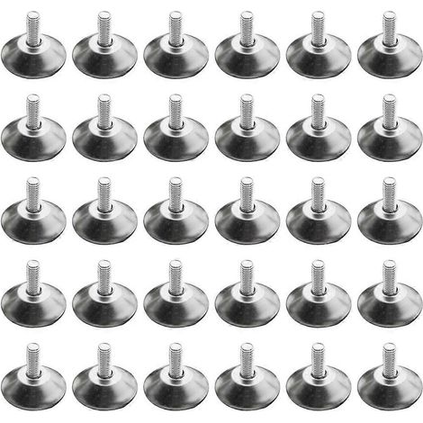 Pieds de meubles robustes et réglables, usage domestique, lot de 30 (1/5)