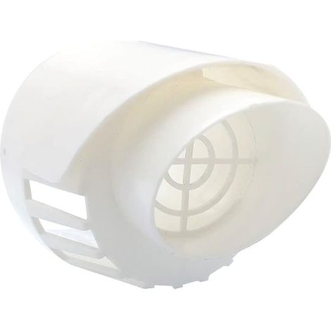 Coaxial Wall Terminal for Boiler Suction and Evacuation 60/100 mm Polypropylene White Air and Smoke Exhaust Condensing Boiler (1/2)