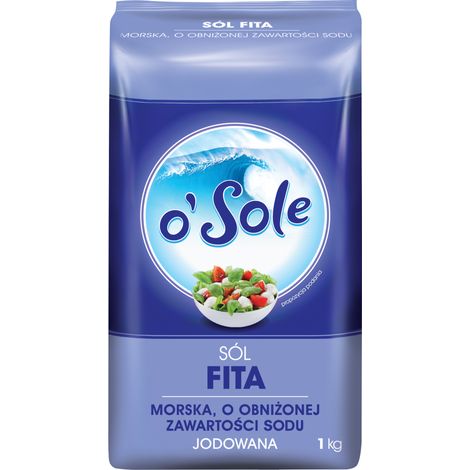 Sale marino iodato o'Sole a ridotto contenuto di sodio 1 kg (1/2)