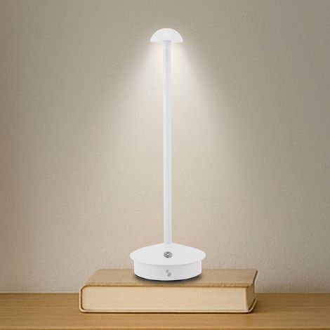 BEPER P207ILI154 Lampada da Tavolo Ricaricabile senza fili, 3 Tonalità di colore, Intensità Regolabile, USB Type-C Inclusa, Portatile per Scrivania, Comodino o Tavolo (1/5)