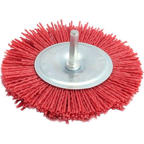 Disque à brosse, avec tige de 75 mm en PVC