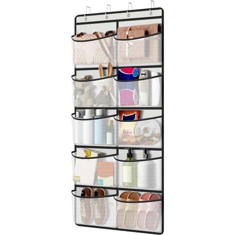 Un ensemble comprend 1 étagère suspendue, 10 étagères - un portant de rangement pour armoire et une boîte de rangement pour porte arrière. (1/5)