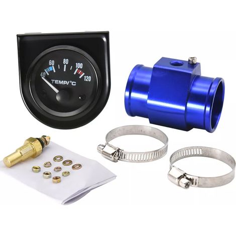 Wasserthermometer 28mm 12V – 40-120°C mit T-Stück für Auto-Umbau (1/3)