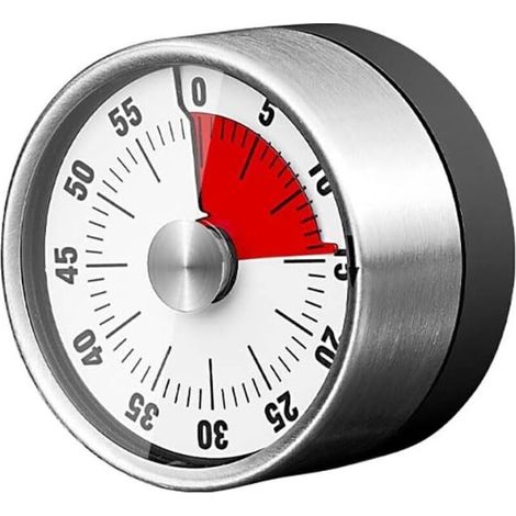 Horloge de Cuisine Mecanique, Kitchen Timer Rappel Gérer, minuteur visuel, Minuterie magnétique adsorbable