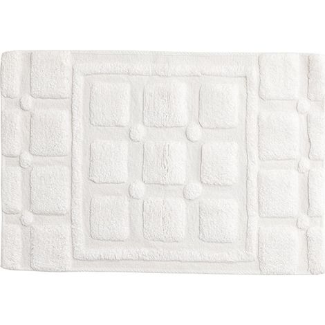 Putte tapis de bain 90x60cm blanc. (1/4)