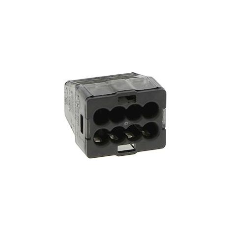 borne de connexion - christal - 8 entrées - 0.5 à 2.5 mm2 - boite de 50 - bizline 301408