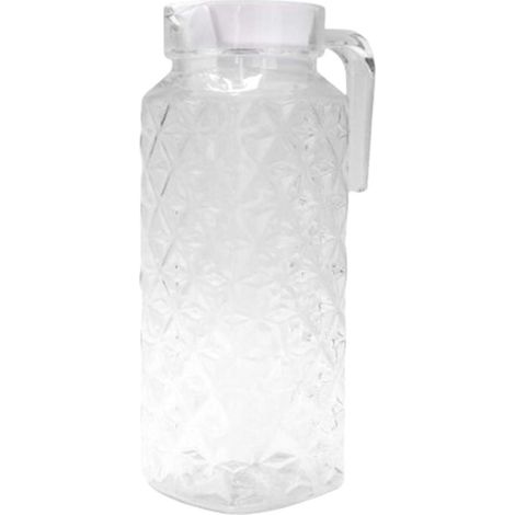 Carafe à eau en acrylique, bouilloire à limonade, récipient à jus 1,1 L pour les fêtes et le thé glacé (1/5)