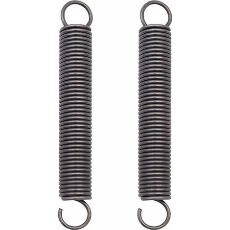 Ulisem2 Pièces Ressort de Traction Acier Ressort Comprimé étendu Ressorts à Double Crochet - 2x18x150mm (1/4)