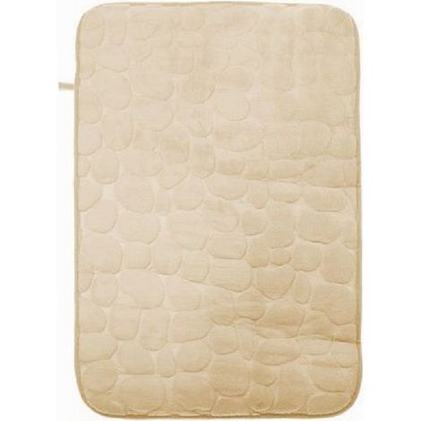 Cleafe - Tappeto Tappetino In Tessuto Effetto Sassi Per Arredo Bagno 45 X 70 Cm 79930 - (1/2)