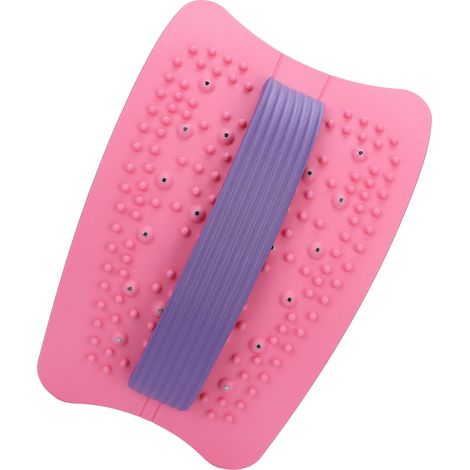 Étireur lombaire en plastique réglable, support lombaire, appareil d'étirement lombaire (rose-violet) (1/5)