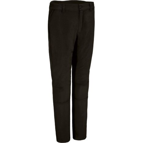 Pantalón de trekking con bolsillos y goma elástica en los laterales, de Poliamida  con acabado hidro-repelente VALENTO ENDURANCE XXL Negro