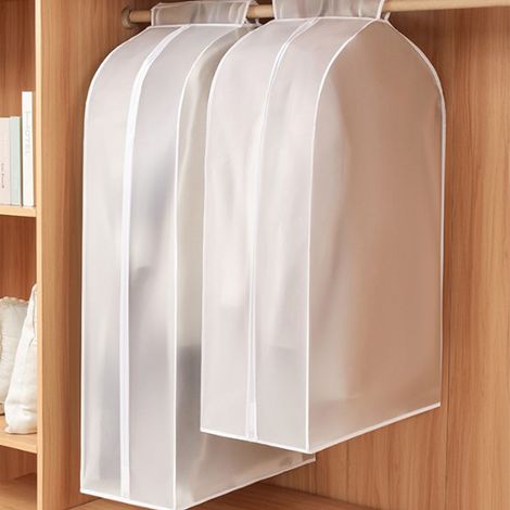 Housse anti-poussière suspendue pour vêtements, translucide, imperméable et respirante, en PEVA, pour armoire, 50 x 60 x 90 cm (1/5)
