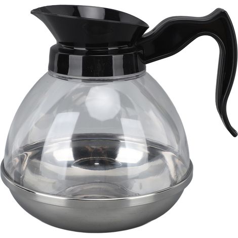Cafetière de rechange de 1,2 L en ABS, universelle, avec poignée confortable et bec verseur étanche, compatible avec les cafetières et les plaques de cuisson. (1/5)