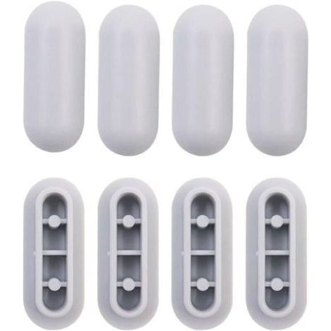 4 Pièces Tampon Universel pour Siège de Toilette Universel Chocs Kit de Tampon Abattant WC Plastique Toilette Pare-chocs Remplacement (1/4)