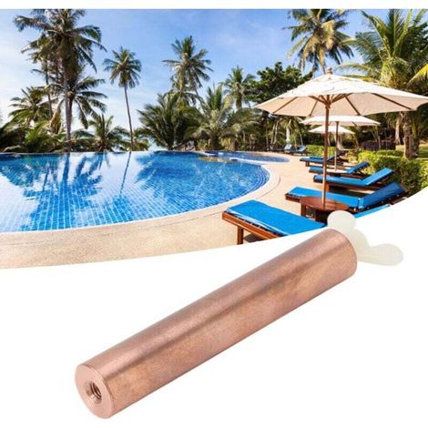 Anode solaire de remplacement en cuivre, tige d'anode à haute efficacité pour ioniseur solaire de piscine SunShock (1/3)