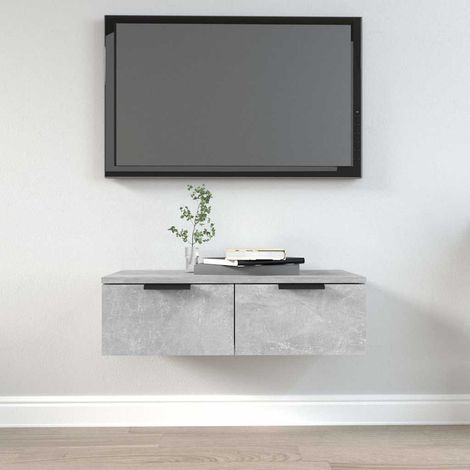 vidaXL Wall Cabinet Concrete Grey 68x30x20 cm Engineered Wood (1/5)