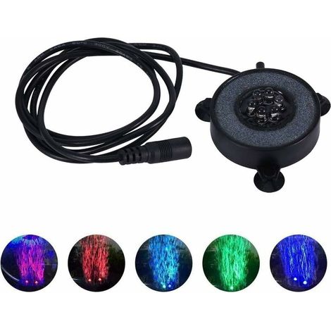 Lampe à bulles pour aquarium, éclairage sous-marin LED à bulles de plongée, 6 LED, décoration pour aquarium (prise) (1/5)