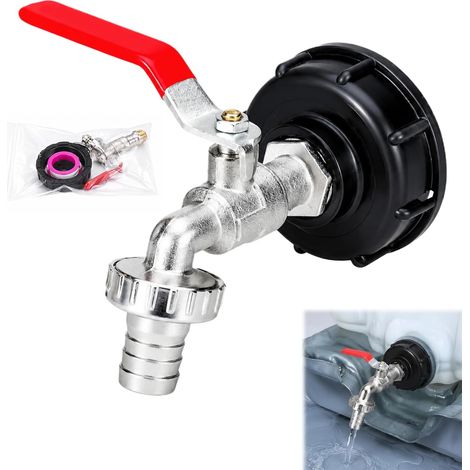 CCYKXA1/2" Tap for 1000L Tank, Alloy Fitting for 1000 Litre Tank, Rainwater Harvesting Tap, Irrigation Systems (1/5)