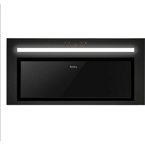 Amica OMC6451B cappa nera 60 cm acciaio inox (1/3)