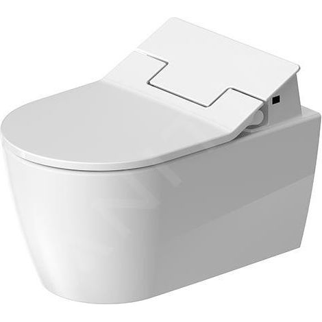 WC suspendu profond de mur ME par Starck, rebord. HygièneFlush pour SensoWash HG blanc (1/5)