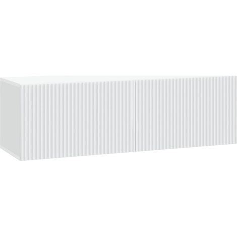 Wandmontierter TV-Schrank Weiß 98 x 31 x 30 cm Holzwerkstoff vidaXL