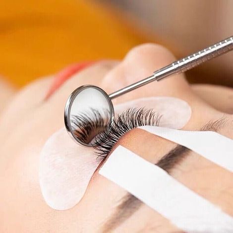 Set di 4 specchietti da dentista, specchietto per extension ciglia per il controllo dell'applicazione, specchietto dentale rotondo in acciaio inossidabile, specchietti di ispezione, specchietto buccal