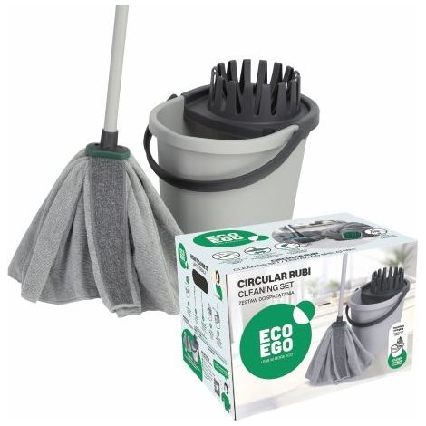 ENSEMBLE DE NETTOYAGE YORK CIRCULAR ECO EGO, SEAU + BALAI - BHP HIC Y687