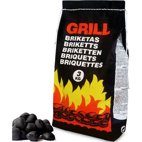 Paquet de briquettes de charbon de bois pour barbecue – Combustion rapide en 30 minutes – Longue durée d'incandescence – Faibles résidus de cendres – Markenartikel