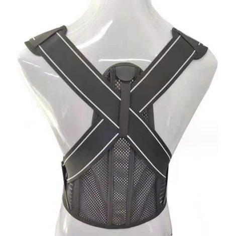 Correcteur de posture pour hommes et femmes - Orthèse dorsale réglable pour la clavicule (L)