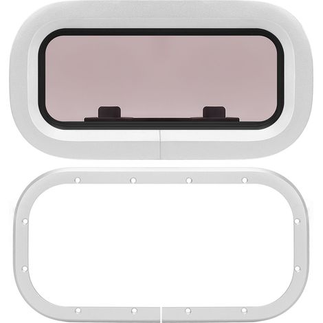 Fenêtre de hublot de bateau 345X175mm, ouverture interne à 180 degrés, blocage UV, étanche pour Yacht marin RV.