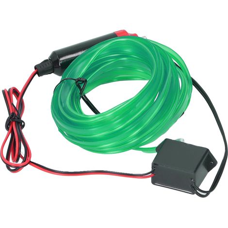 5 m LED-Lichtleiste für Autos, Zigarettenanzünderstecker, Ambientebeleuchtung für den Fahrzeuginnenraum, 12 V Gleichstrom, Grün, flexible Lichtleiste für den Fahrzeuginnenraum (1/5)