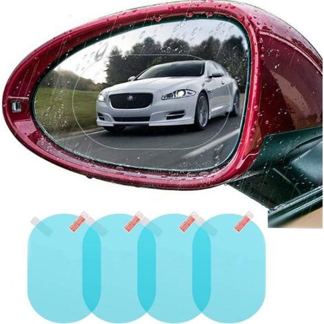 Film de protection imperméable pour rétroviseurs de voiture, membrane anti-pluie HD nano, autocollant transparent pour une conduite en toute sécurité (lot de 3)