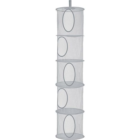 5 Niveaux Rangement Peluche, Rangement Suspendu Range Peluche Étagère Suspendue pour Vêtements Chambre Salle de Bain Balcon (1/5)