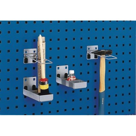 Support combiné B60xT153mm pour plaques perforées, 2 pièces (1/3)