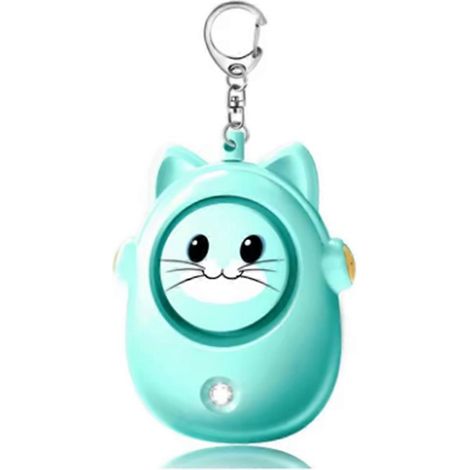 Alarme personnelle chat mignon, accessoire anti-loup pour femmes, porte-clés d'autodéfense d'urgence pour enfants et femmes en extérieur (1/5)