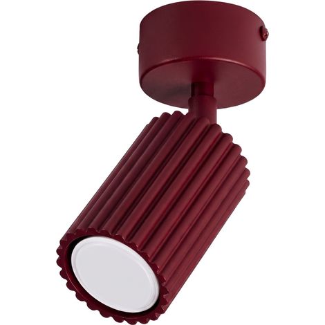 Plafones Karbon borgoña aluminio 1xGU10 7cm Sollux (1/5)